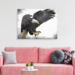 Magnificent Bald Eagle in Flight Canvas Print