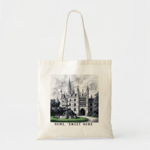 Magnificent Castle with Customisable Text Tote Bag
