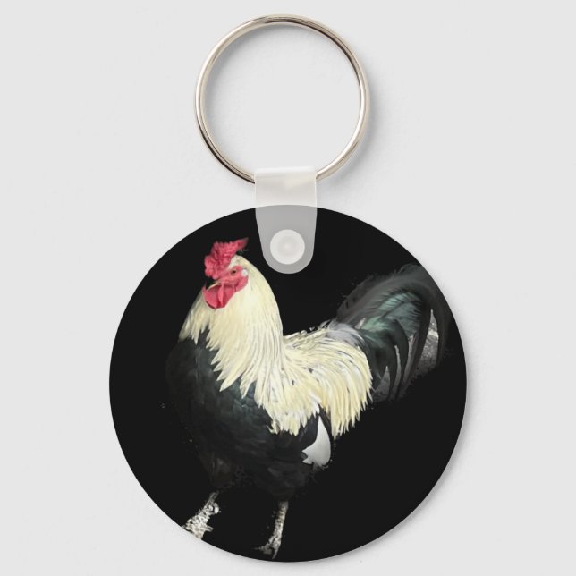 Magnificent Cockerel No 1  Key Ring (Front)