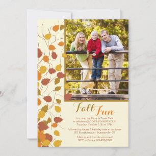 Magnificent Fall Photo Invitation