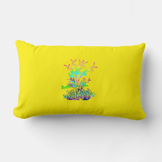 Magnificent Floral Lumbar Cushion (Front)