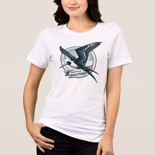 Magnificent Frigatebird 3 Sticker  Tri-Blend Shirt (Front)