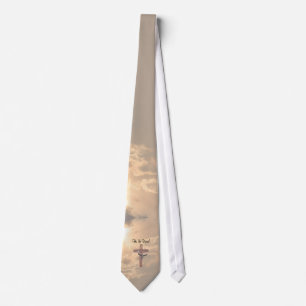 Magnificent He Is RisenTie & Wooden Cross Design Tie