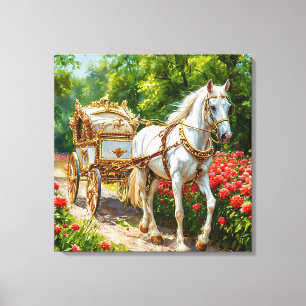 Magnificent Horse and Carriage Canvas Print