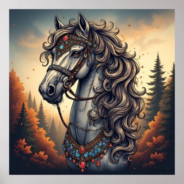 Magnificent horse poster (Front)