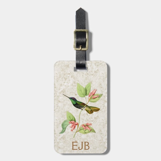 Magnificent Hummingbird Luggage Tag (Front Vertical)