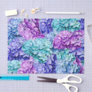 Magnificent hydrangea blossoms tissue paper