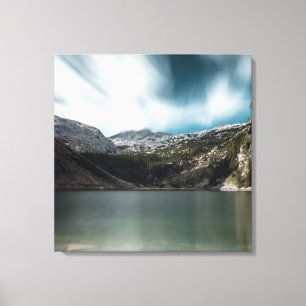 Magnificent lake Krn with mountain Krn, Slovenia Canvas Print