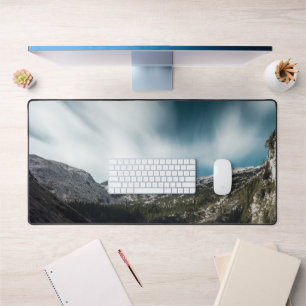 Magnificent lake Krn with mountain Krn, Slovenia  Desk Mat