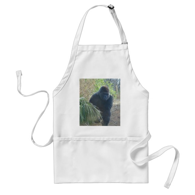 Magnificent Mountain Gorilla Standard Apron (Front)