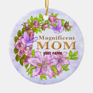 Magnificent Mum  Ceramic Tree Decoration