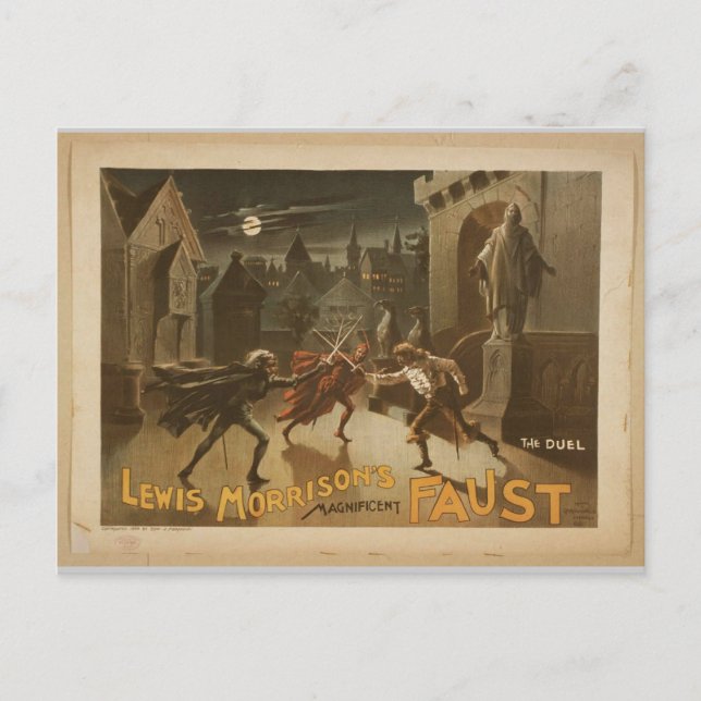 Magnificent New Faust Postcard (Front)