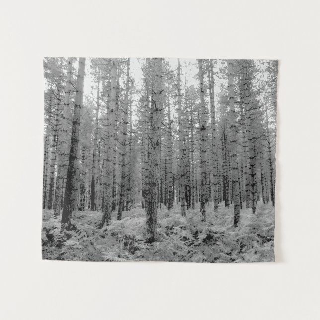 Magnificent New Forest Pine Trees Tapestry (Front (Horizontal))