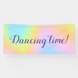 Magnificent Pastel Rainbow Wedding Banner
