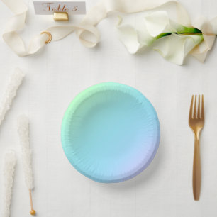 Magnificent Pastel Rainbow Wedding Paper Plates