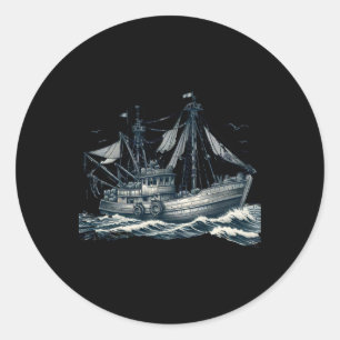 Magnificent Sailing Ship At Sea Sticker 