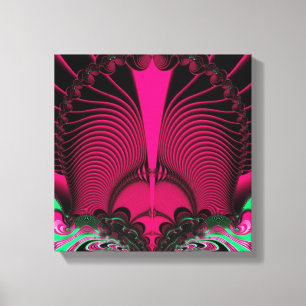 Magnificent Sunrise Reflections Fractal Canvas Print