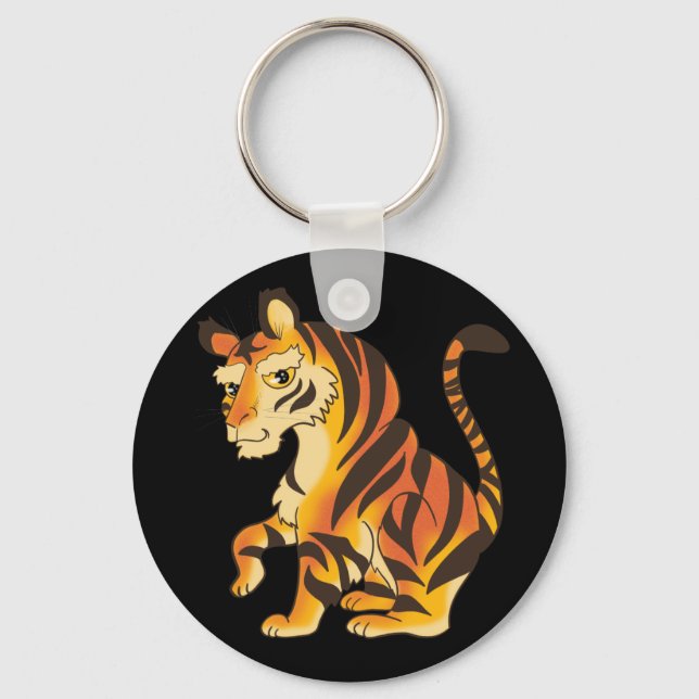 Magnificent Tiger Key Ring (Front)