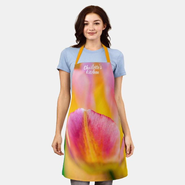 Magnificent Tulip Flower Apron (Worn)
