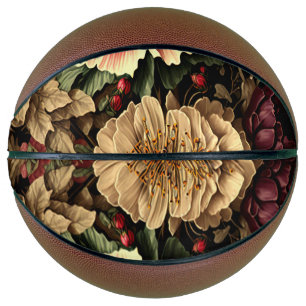 Magnificent Vintage Floral Arrangement  Basketball