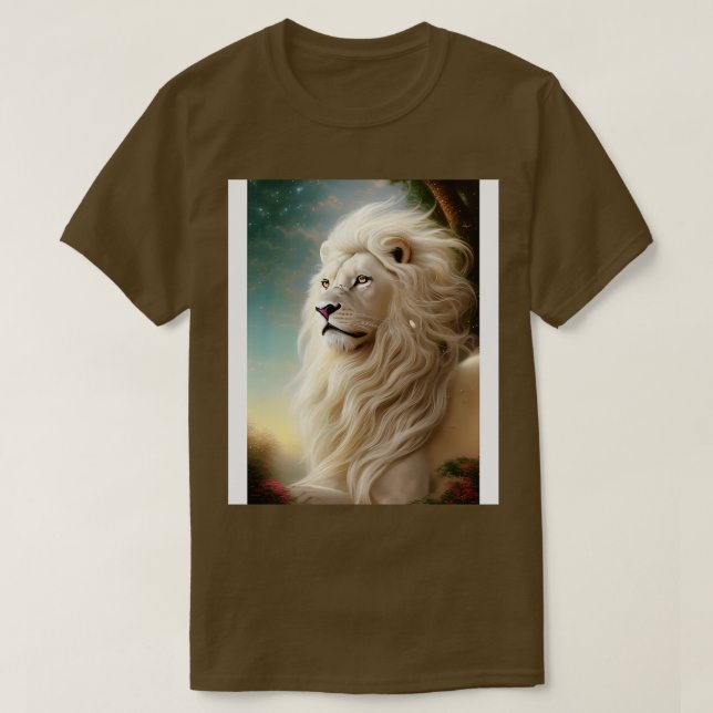 Magnificent White Lion T-Shirt (Design Front)
