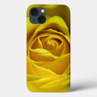 Magnificent yellow rose macro picture iPhone 13 case