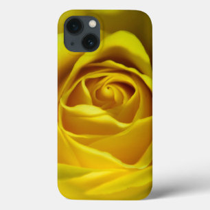 Magnificent yellow rose macro picture iPhone 13 case