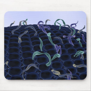 Magnified cell membrane mouse pad