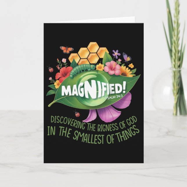 Magnified Smallest Insects Adventure Vbs 2025  Card (Front)