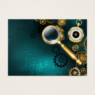 Magnifier in Steampunk Style