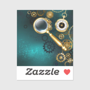 Magnifier in Steampunk Style