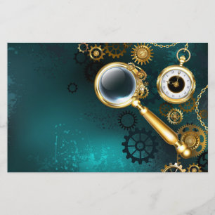 Magnifier in Steampunk Style