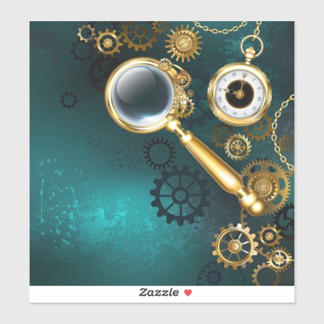 Magnifier in Steampunk Style (Sheet)