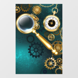 Magnifier in Steampunk Style
