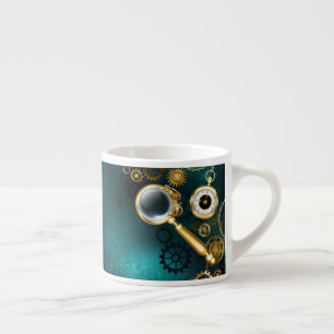 Magnifier in Steampunk Style Espresso Cup