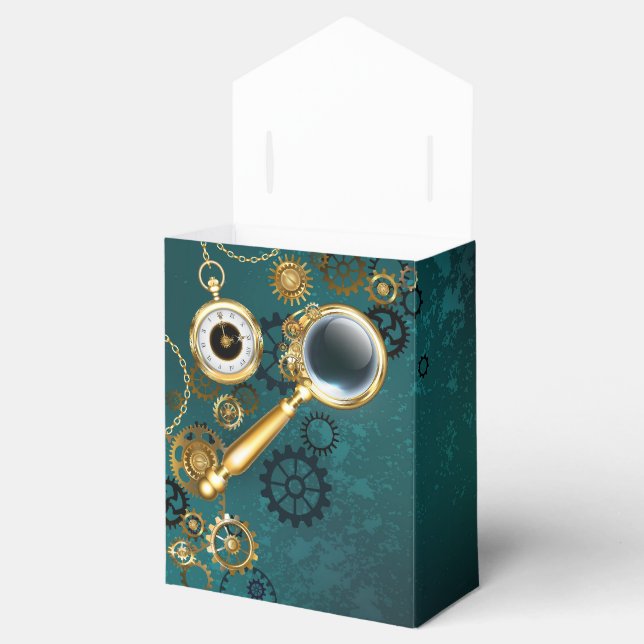Magnifier in Steampunk Style Favour Box (Opened)