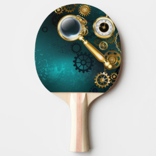 Magnifier in Steampunk Style Ping Pong Paddle