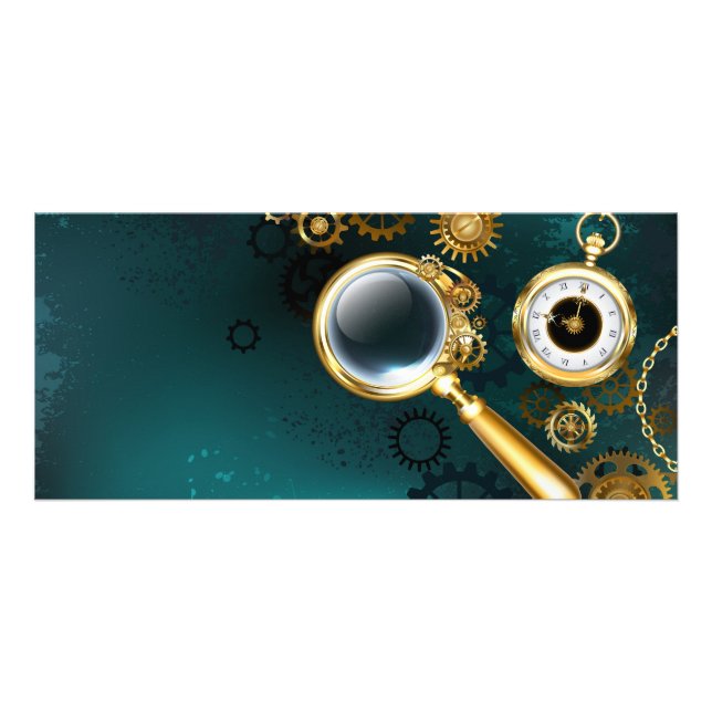 Magnifier in Steampunk Style Rack Card (Front)
