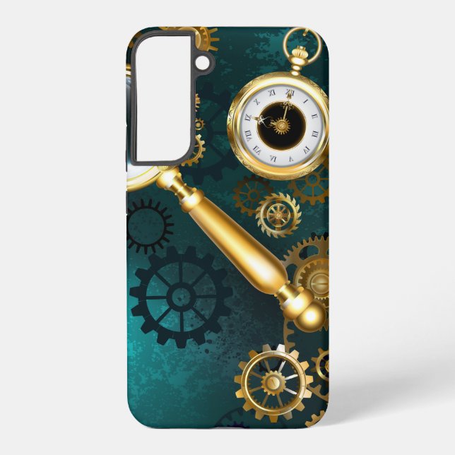 Magnifier in Steampunk Style Samsung Galaxy S22+ Case (Back)