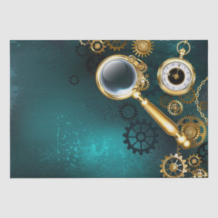 Magnifier in Steampunk Style Tissue Paper