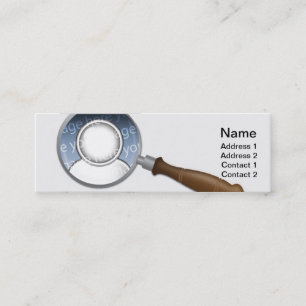Magnifier Mini Business Card