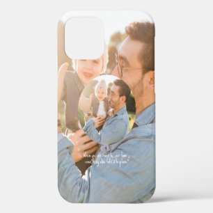 Magnifier Photo Collage Simple Round Frame iPhone 12 Case
