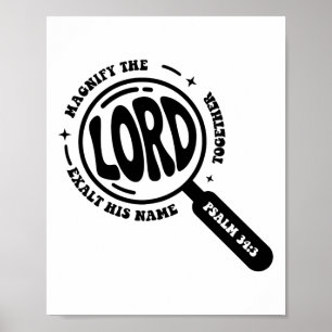 Magnify The Lord Bible Verse Magnified Vbs 2025 Su Poster