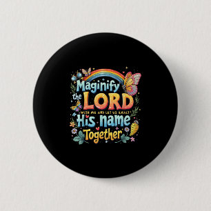 Magnify The Lord Christian Vbs 2025 Christian Summ 6 Cm Round Badge
