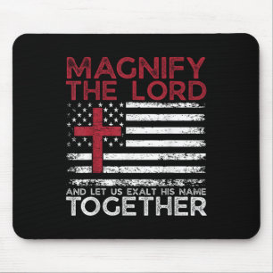 Magnify The Lord Exalt Him Together Psalm _3 Vbs 2 Mouse Pad