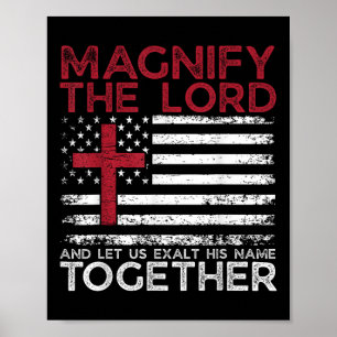 Magnify The Lord Exalt Him Together Psalm _3 Vbs 2 Poster