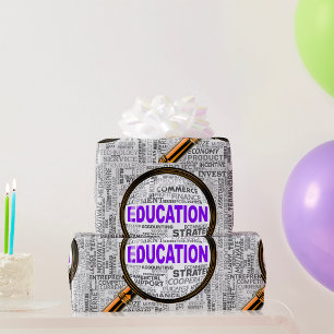 Magnifying Education Wrapping Paper