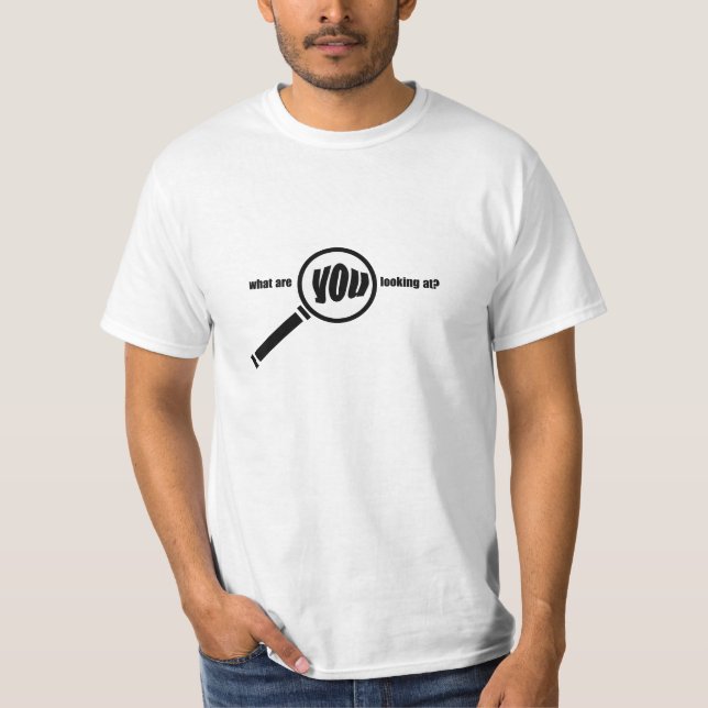 magnifying glass logo T-Shirt (Front)