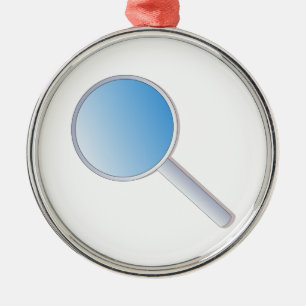 Magnifying Glass Metal Tree Decoration