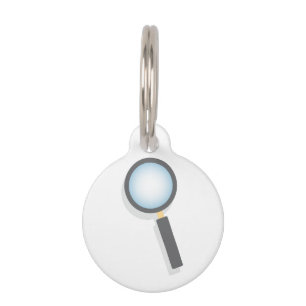 Magnifying Glass Pet Tag